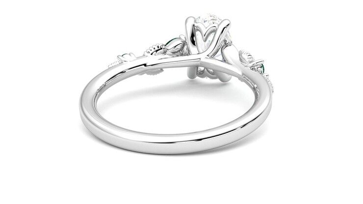 Taylor & Hart Lierre Oval Engagement Ring 360 degree image 14