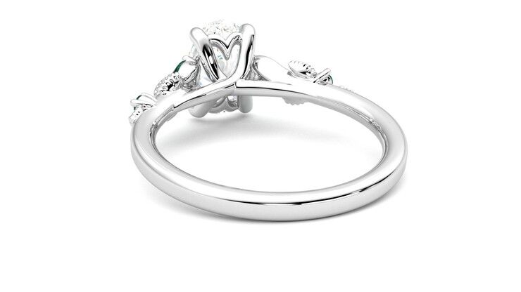 Taylor & Hart Lierre Oval Engagement Ring 360 degree image 16