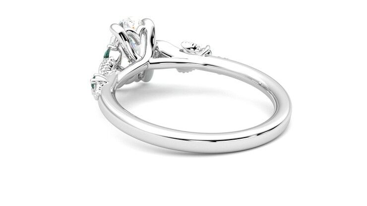 Taylor & Hart Lierre Oval Engagement Ring 360 degree image 17