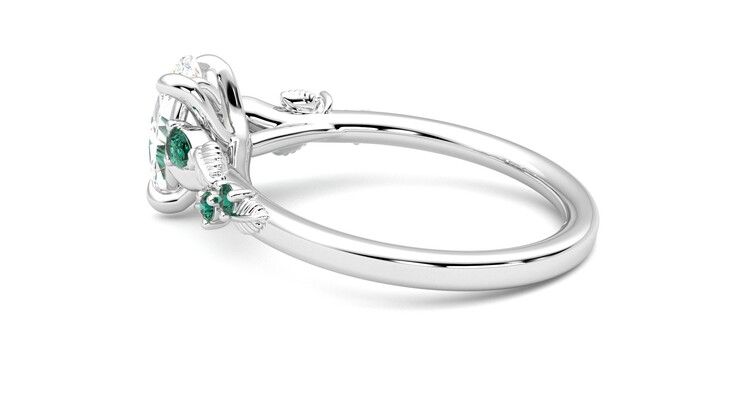 Taylor & Hart Lierre Oval Engagement Ring 360 degree image 19