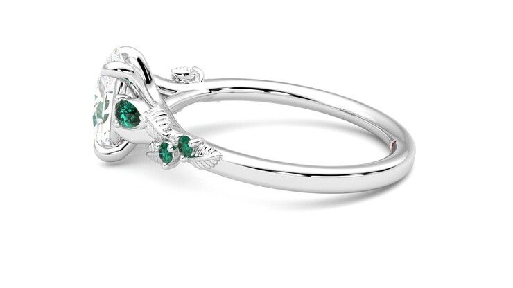 Taylor & Hart Lierre Oval Engagement Ring 360 degree image 20