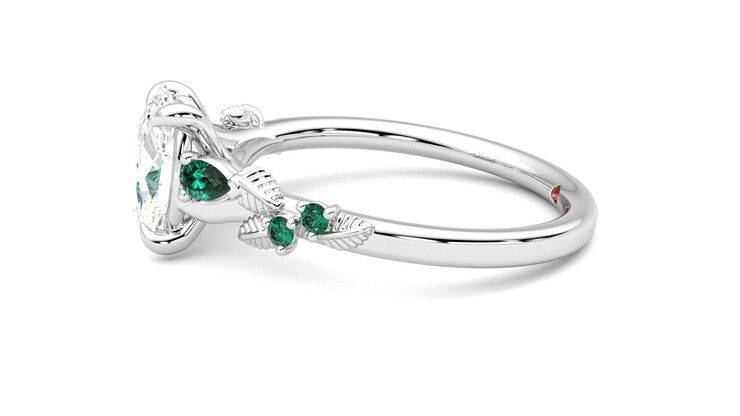 Taylor & Hart Lierre Oval Engagement Ring 360 degree image 21