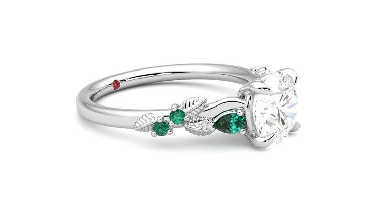 Taylor & Hart Lierre Round Engagement Ring 360 degree image 7