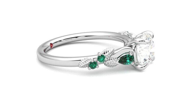 Taylor & Hart Lierre Round Engagement Ring 360 degree image 8