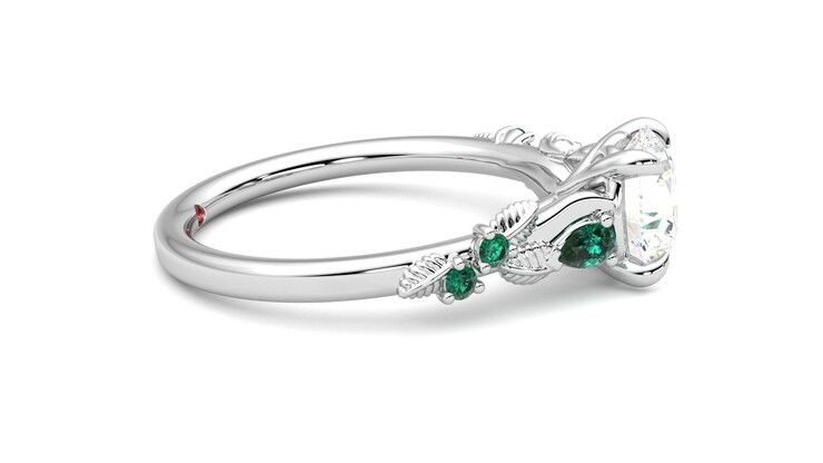 Taylor & Hart Lierre Round Engagement Ring 360 degree image 9