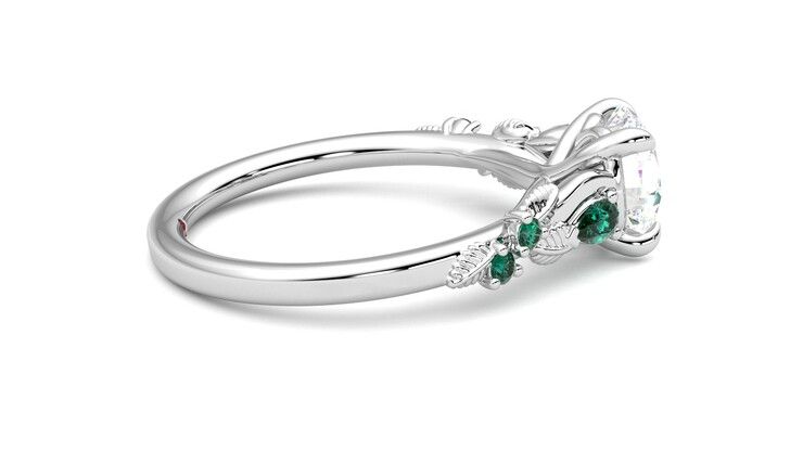 Taylor & Hart Lierre Round Engagement Ring 360 degree image 10