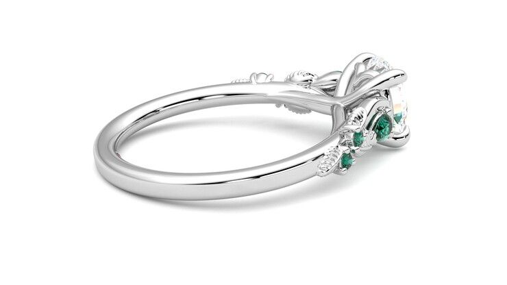 Taylor & Hart Lierre Round Engagement Ring 360 degree image 11