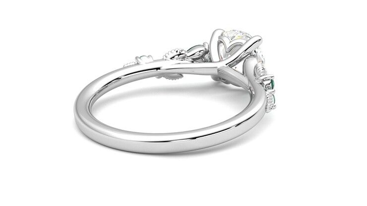 Taylor & Hart Lierre Round Engagement Ring 360 degree image 13