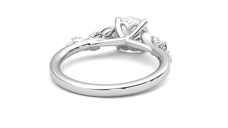 Taylor & Hart Lierre Round Engagement Ring 360 degree image 14