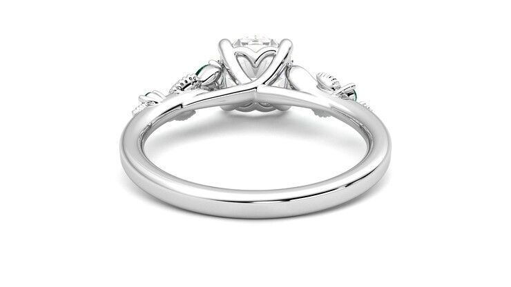 Taylor & Hart Lierre Round Engagement Ring 360 degree image 15