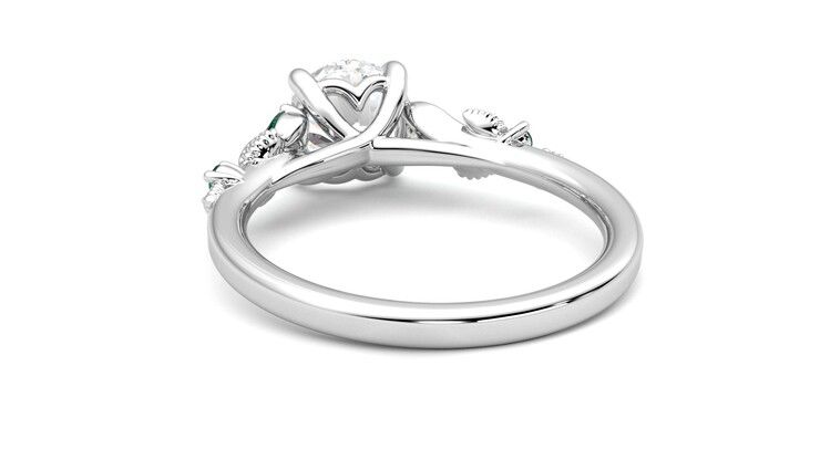 Taylor & Hart Lierre Round Engagement Ring 360 degree image 16