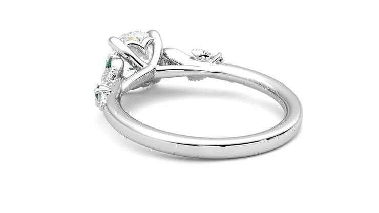 Taylor & Hart Lierre Round Engagement Ring 360 degree image 17