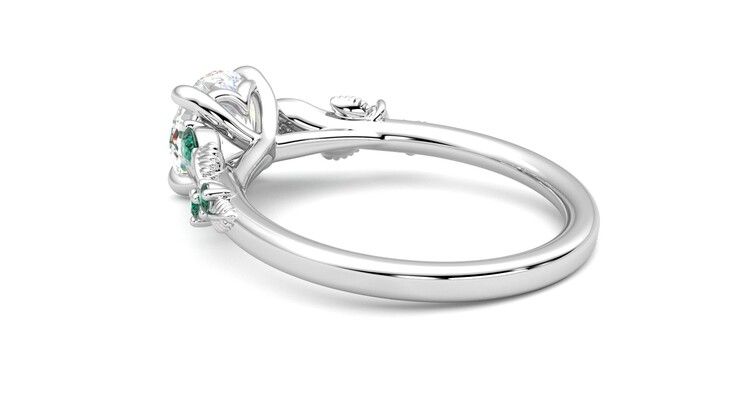 Taylor & Hart Lierre Round Engagement Ring 360 degree image 18