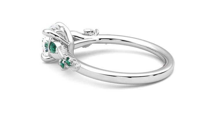 Taylor & Hart Lierre Round Engagement Ring 360 degree image 19