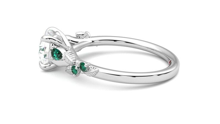 Taylor & Hart Lierre Round Engagement Ring 360 degree image 20