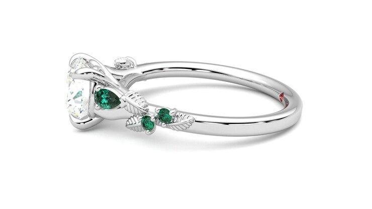 Taylor & Hart Lierre Round Engagement Ring 360 degree image 21