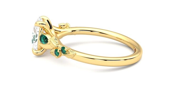 Taylor & Hart Lierre Oval Engagement Ring 360 degree image 20