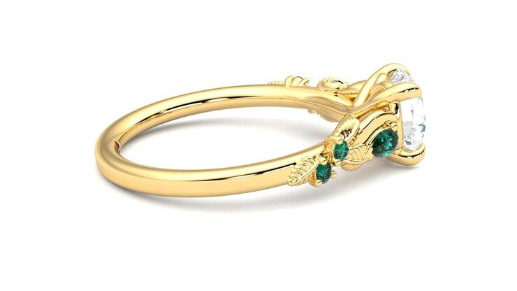 Taylor & Hart Lierre Round Engagement Ring 360 degree image 10