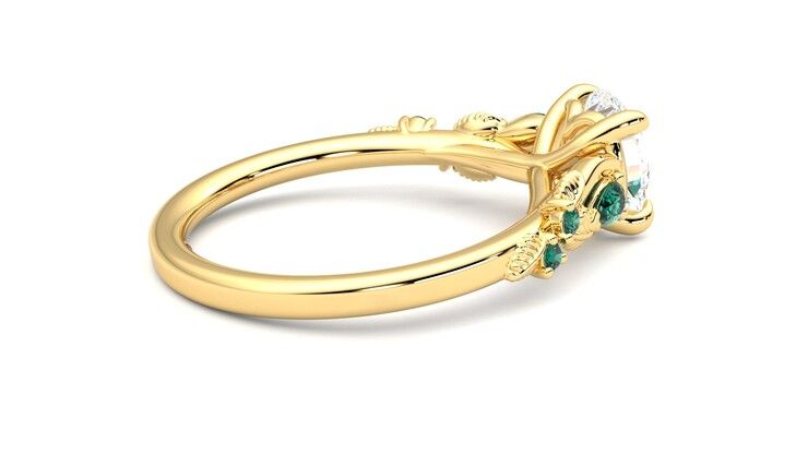 Taylor & Hart Lierre Round Engagement Ring 360 degree image 11