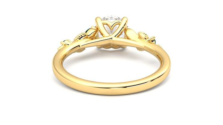 Taylor & Hart Lierre Round Engagement Ring 360 degree image 15