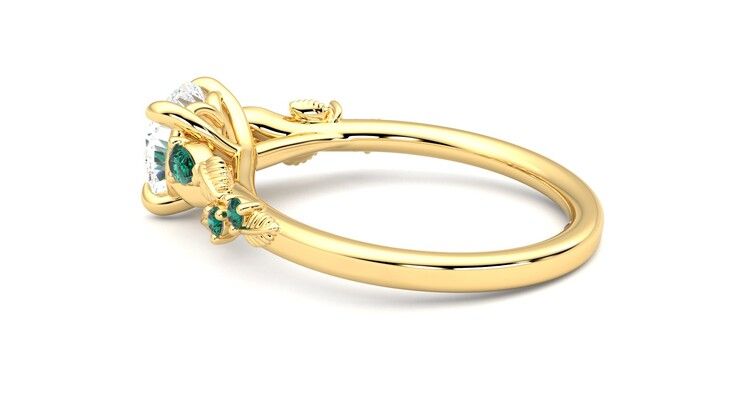 Taylor & Hart Lierre Round Engagement Ring 360 degree image 19
