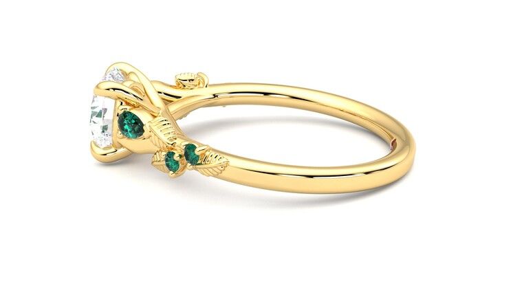 Taylor & Hart Lierre Round Engagement Ring 360 degree image 20