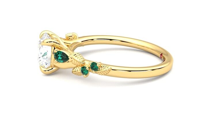 Taylor & Hart Lierre Round Engagement Ring 360 degree image 21