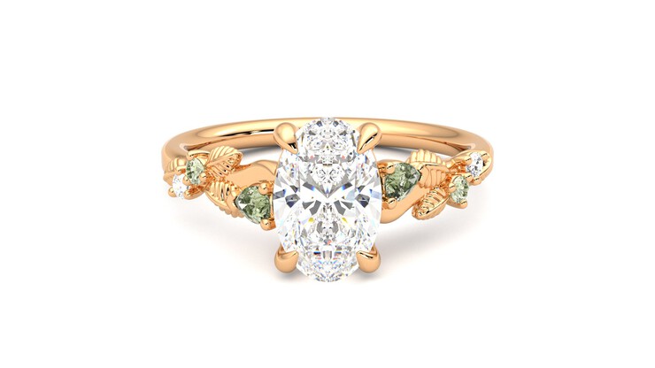 Taylor & Hart Lierre Oval Engagement Ring 360 detail 01