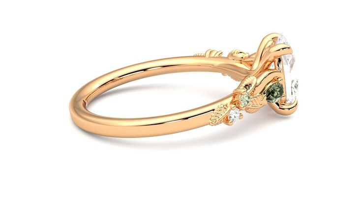 Taylor & Hart Lierre Oval Engagement Ring 360 degree image 10