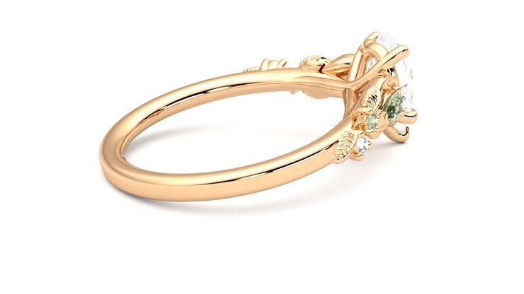 Taylor & Hart Lierre Pear Engagement Ring 360 degree image 11