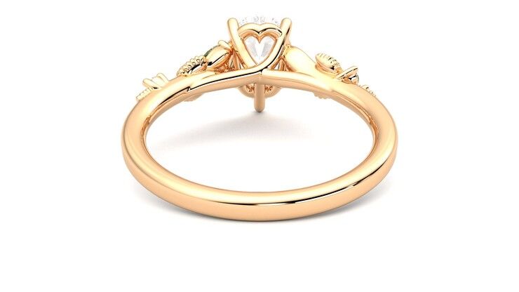 Taylor & Hart Lierre Pear Engagement Ring 360 degree image 15
