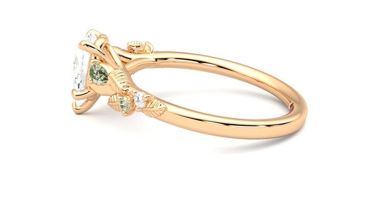 Taylor & Hart Lierre Pear Engagement Ring 360 degree image 20