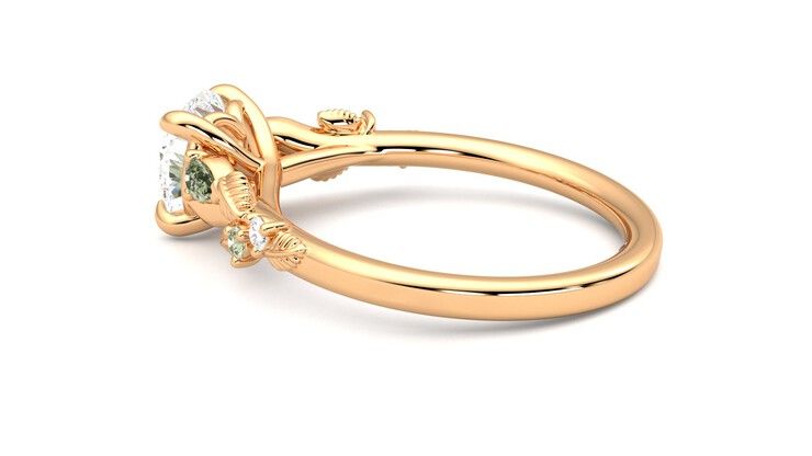 Taylor & Hart Lierre Round Engagement Ring 360 degree image 19