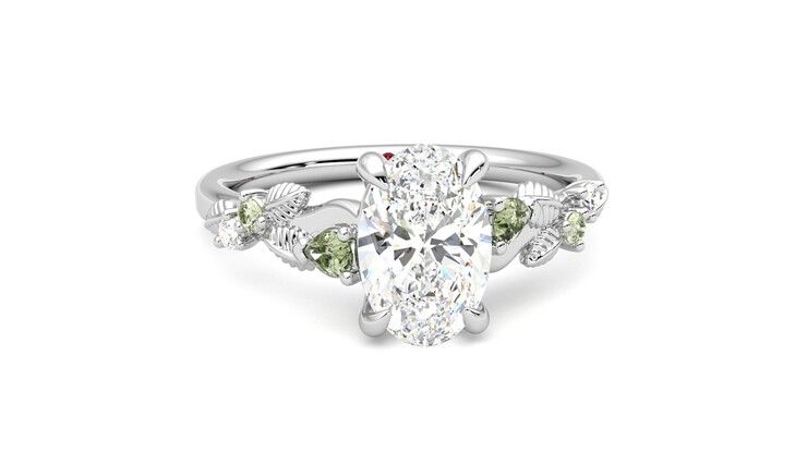 Taylor & Hart Lierre Oval Engagement Ring 360 degree image 2