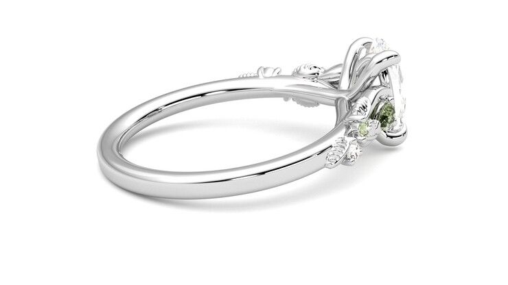 Taylor & Hart Lierre Oval Engagement Ring 360 degree image 10