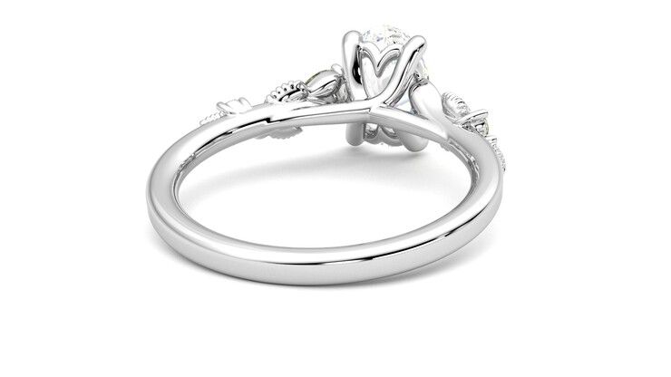 Taylor & Hart Lierre Oval Engagement Ring 360 degree image 13