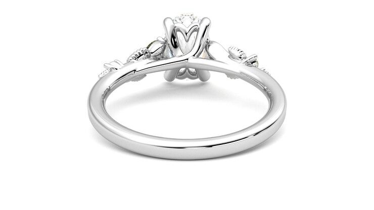 Taylor & Hart Lierre Oval Engagement Ring 360 degree image 14