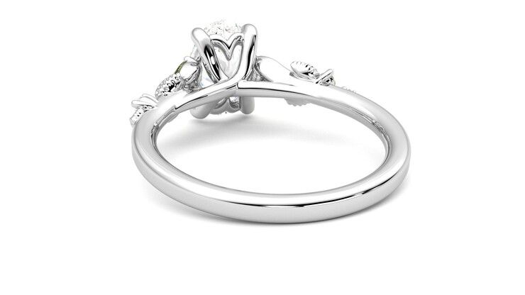 Taylor & Hart Lierre Oval Engagement Ring 360 degree image 15
