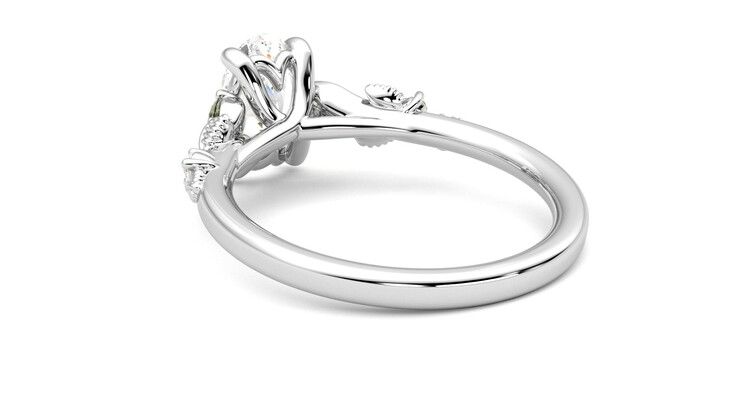 Taylor & Hart Lierre Oval Engagement Ring 360 degree image 16