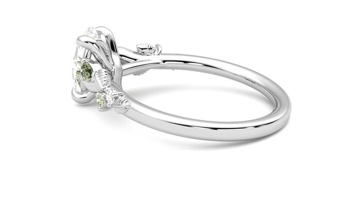 Taylor & Hart Lierre Oval Engagement Ring 360 degree image 18