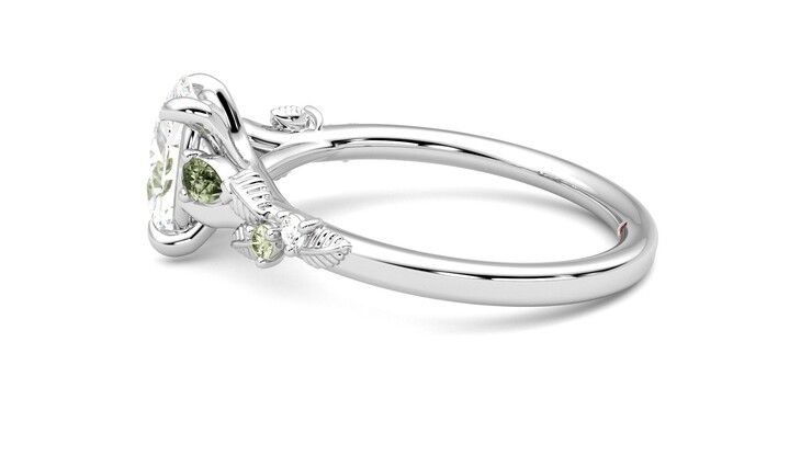 Taylor & Hart Lierre Oval Engagement Ring 360 degree image 19