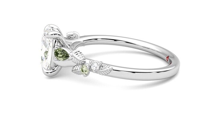 Taylor & Hart Lierre Oval Engagement Ring 360 degree image 20