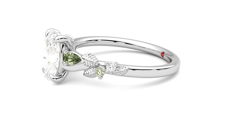Taylor & Hart Lierre Oval Engagement Ring 360 degree image 21