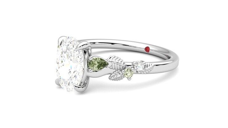 Taylor & Hart Lierre Oval Engagement Ring 360 degree image 23