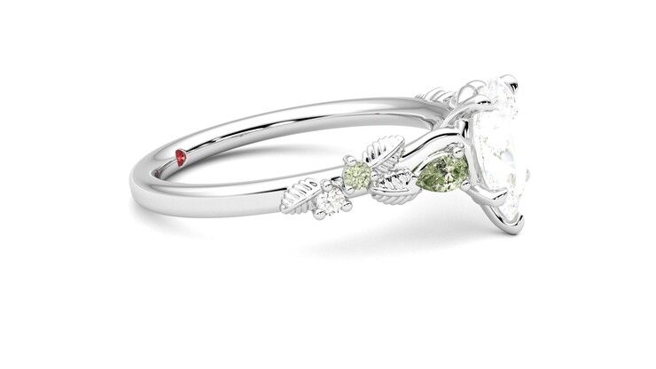 Taylor & Hart Lierre Pear Engagement Ring 360 degree image 8