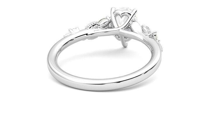 Taylor & Hart Lierre Pear Engagement Ring 360 degree image 14