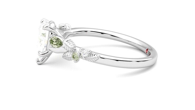 Taylor & Hart Lierre Pear Engagement Ring 360 degree image 21
