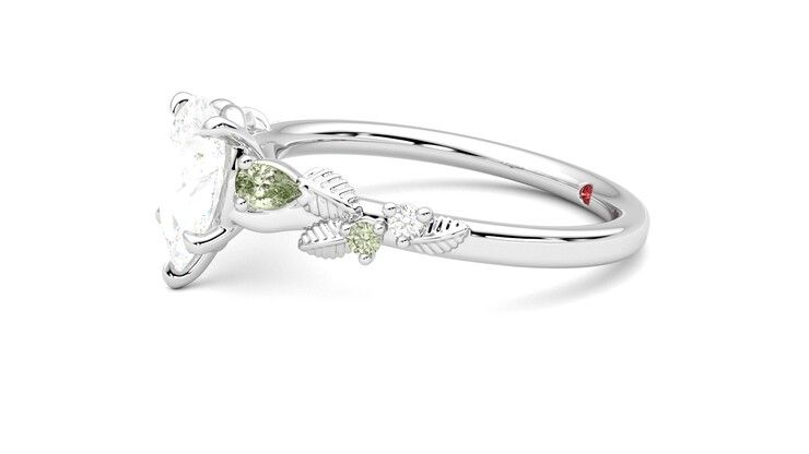 Taylor & Hart Lierre Pear Engagement Ring 360 degree image 22