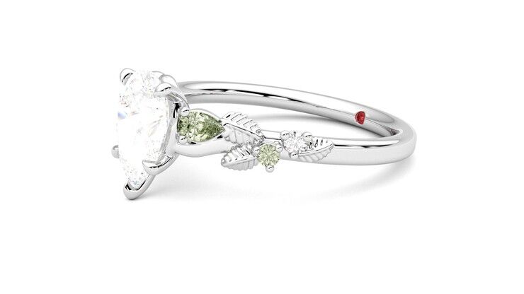 Taylor & Hart Lierre Pear Engagement Ring 360 degree image 23