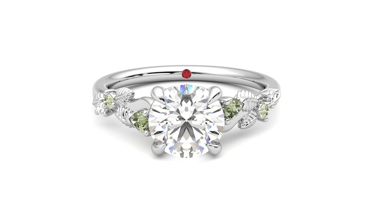 Taylor & Hart Lierre Round Engagement Ring 360 detail 01